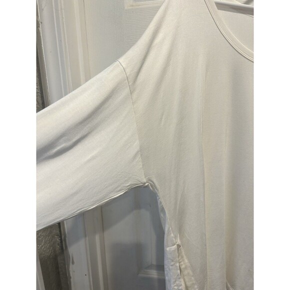 All In Motion Womens Long Sleeve Side Slit T-Shirt Moisture Wicking White NWT XL - Picture 6 of 6